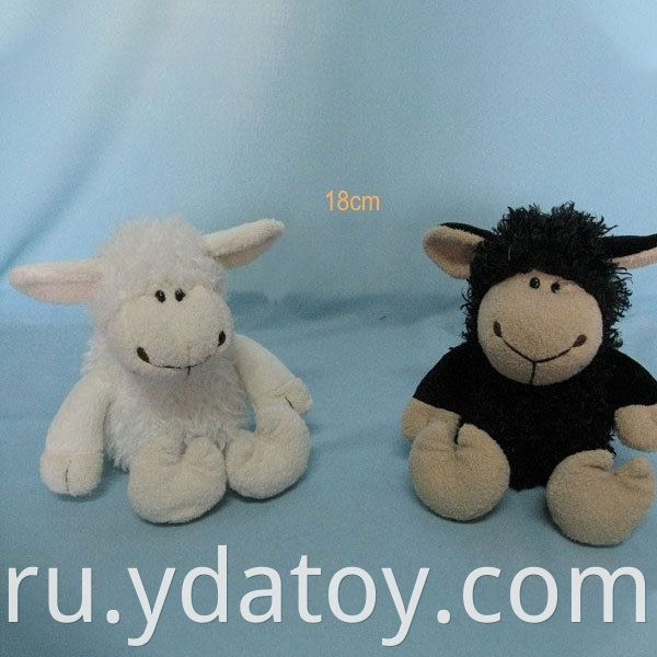 White plush sheep toys